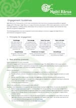 Click to download a copy of Te Rūnanga o Ngāti Rārua Engagement Guidelines