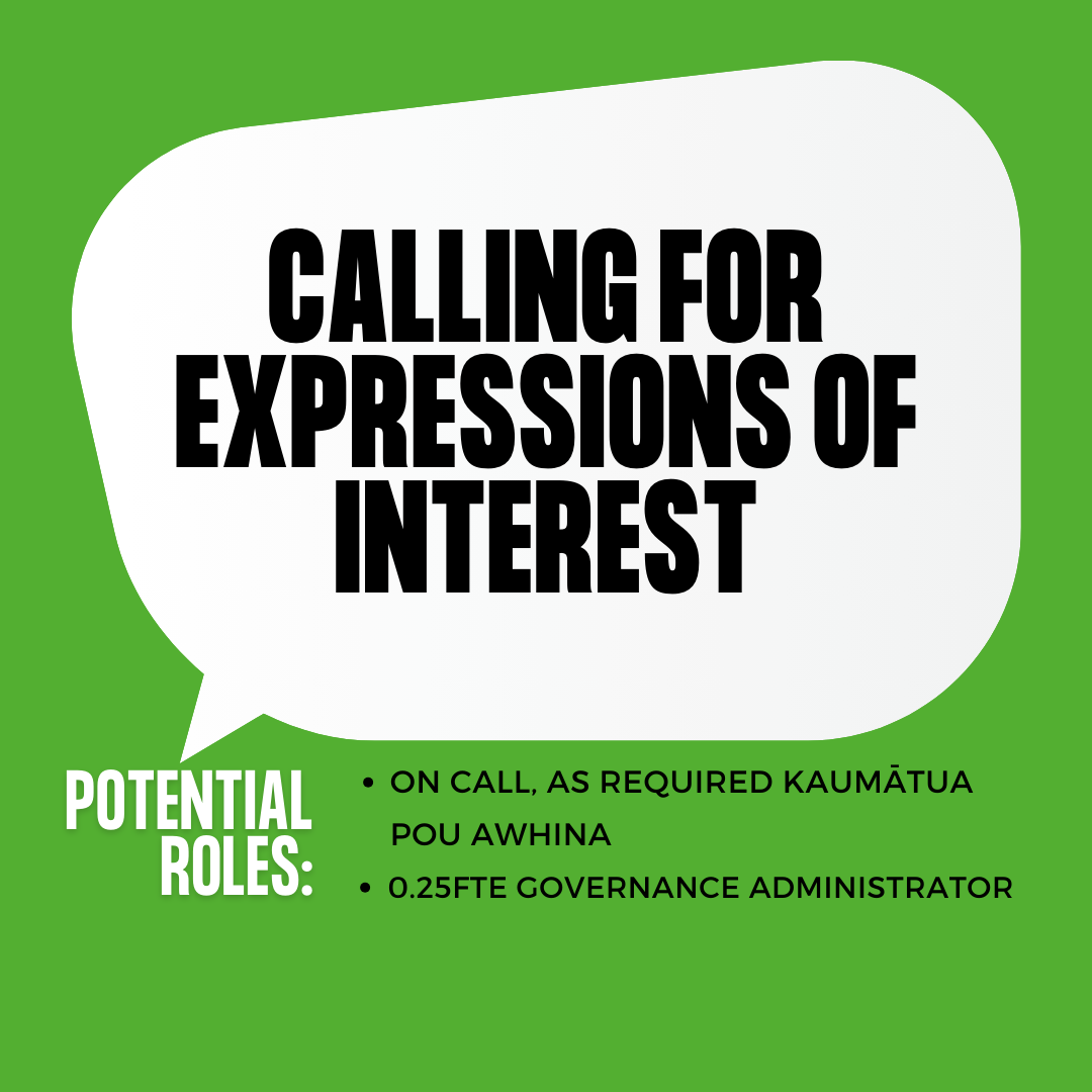 Expressions of Interest for two new roles