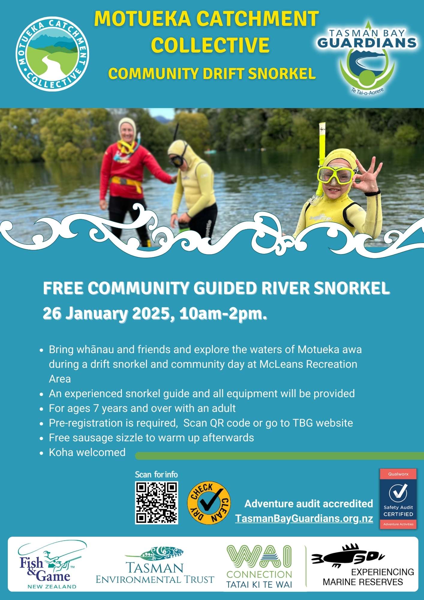 Snorkel the Motueka Awa