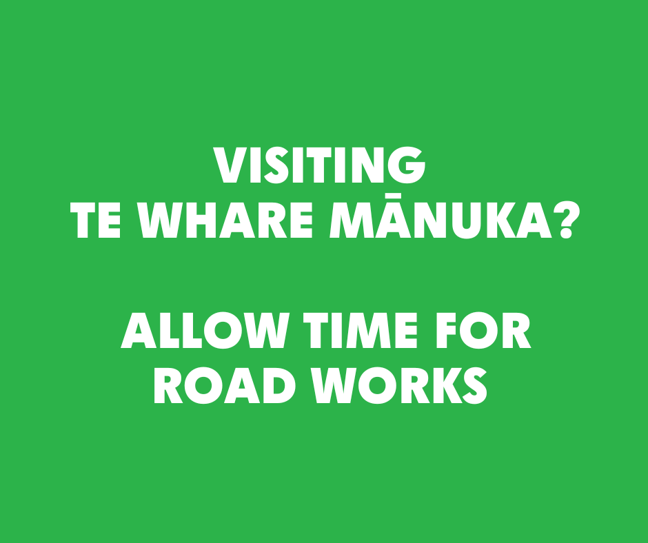 Until June: Road works around Te Whare Mānuka