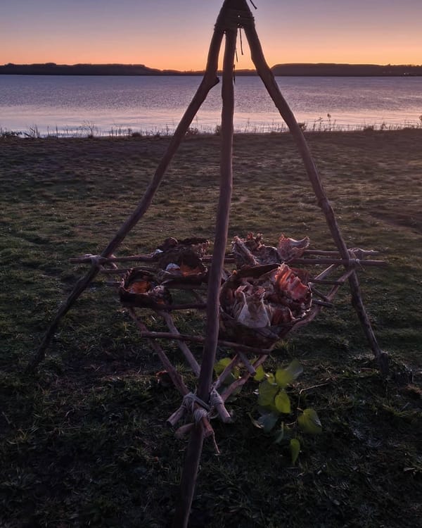 Cereminial food at dawn